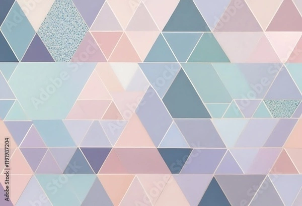 Fototapeta Pastel Triangle Pattern Abstract Geometric Design