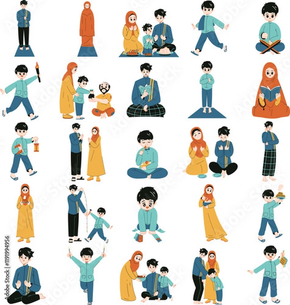 Obraz Ramadan Character Illustration