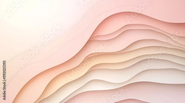 Fototapeta Serene and dreamy pastel gradient background with subtle textural elements creating a calming and elegant modern aesthetic  Seamless