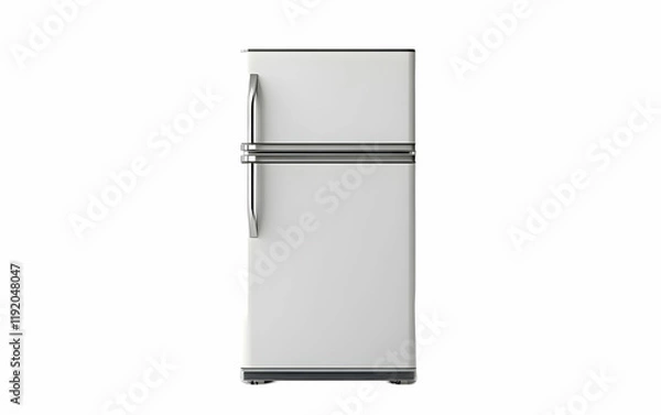 Obraz White refrigerator, studio shot, appliance, kitchen