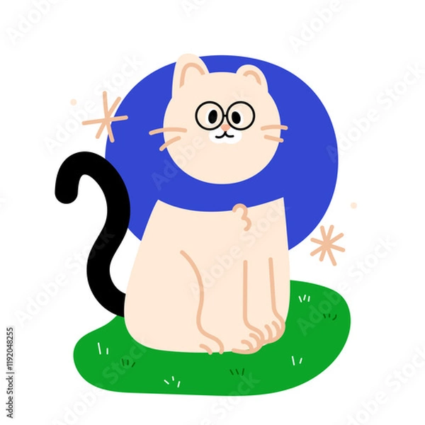 Obraz Cat Illustrator Character design 