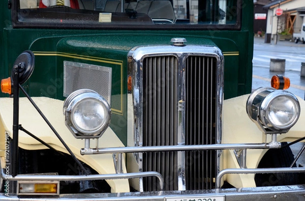 Obraz バスのヘッドライト