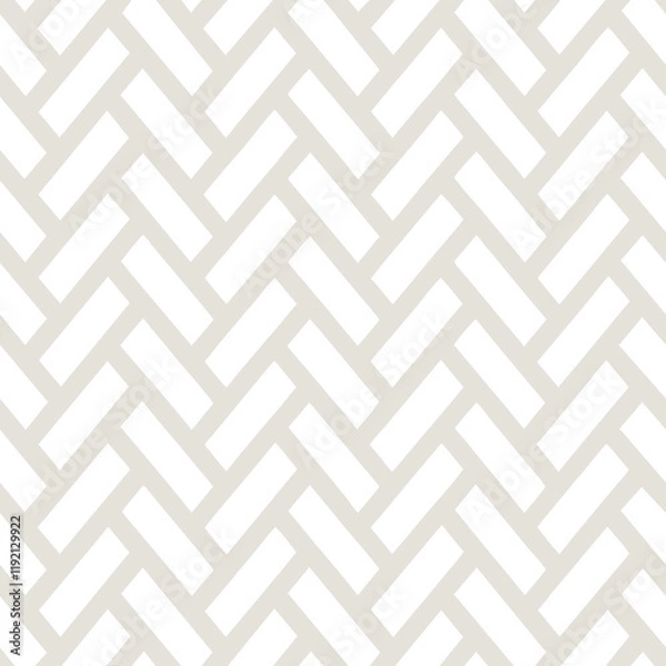 Fototapeta Elegant Gold on White Geometric Line Pattern