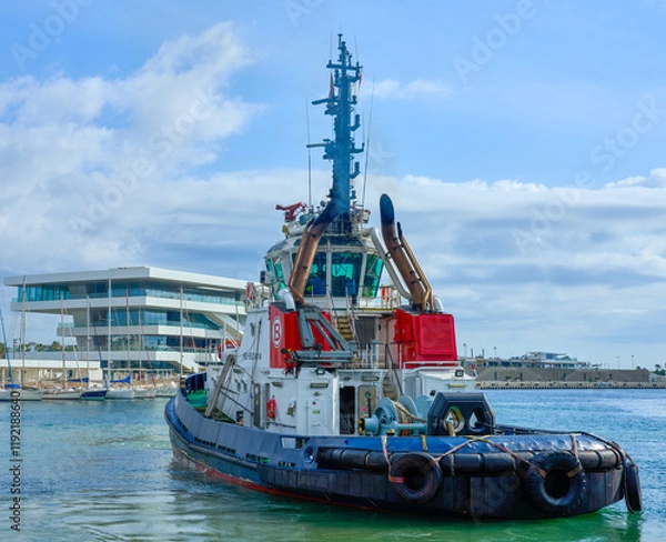 Fototapeta Hafenschlepper