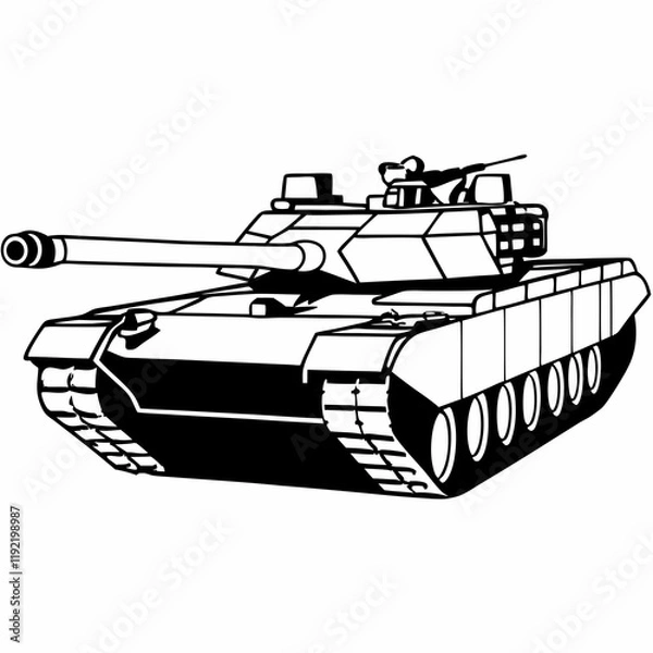 Obraz M1 Abrams Tank : Third-generation main battle tank.
