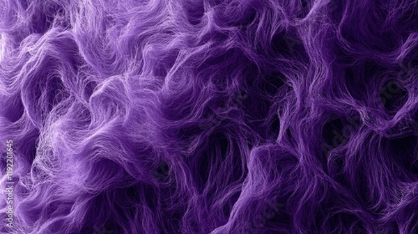 Obraz Abstract Purple Fiber Texture with Soft and Fluffy Appearance, Ideal for Backgrounds, Patterns, and Artistic Designs in Various Digital and Print Media