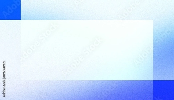 Fototapeta grainy gradient blue white fading rectangles geometric shape bright minimal abstract keynote background