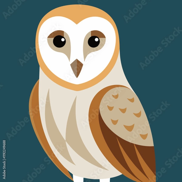 Fototapeta barred owl vector