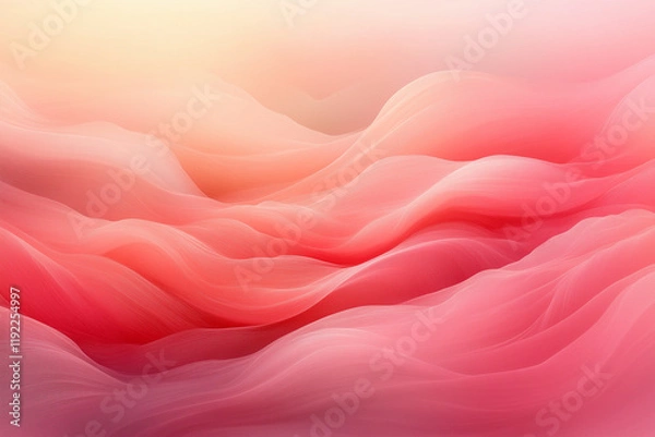 Obraz 柔らかな波模様、優雅に流れる抽象的イメージ