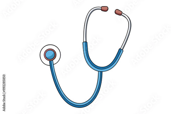 Obraz 3d stethoscope vector illustration on a white background