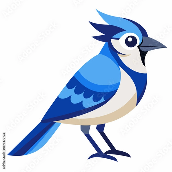 Obraz blue jay illustration