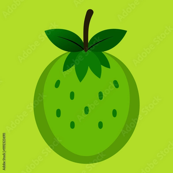 Obraz breadfruit with green background