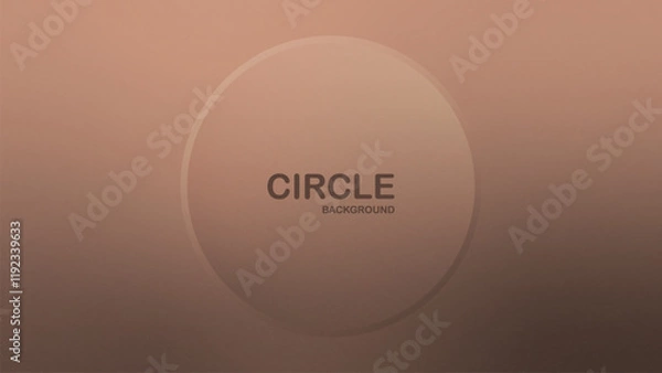 Fototapeta Minimal Circle abstract background for product presentation. Mocha Mousse Tone. Grainy texture.