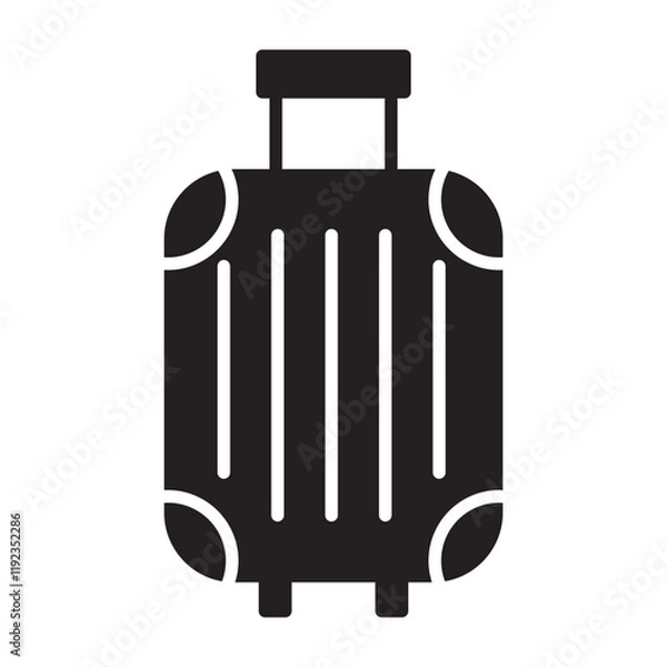 Obraz Luggage icon or logo isolated sign symbol vector illustration - high-quality black style vector icons