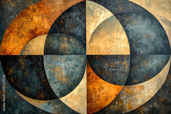 Fototapeta Timeless Geometry: A Play of Color and Form"