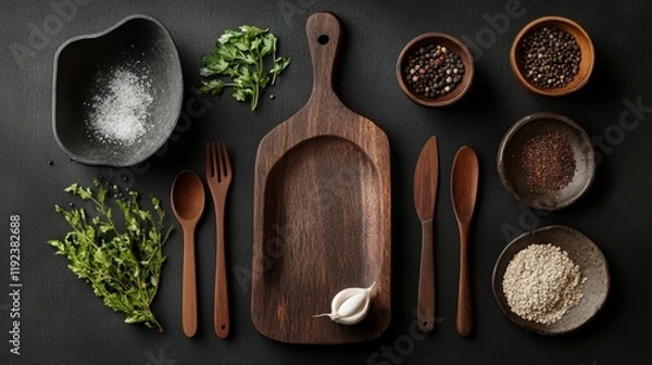 Obraz wooden ware background