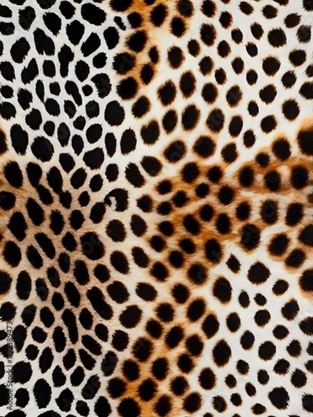 Obraz Leopard tiger skin seamless pattern texture print on white background