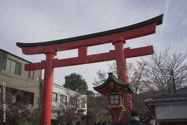 Fototapeta 京都の伏見稲荷大社の風景