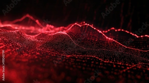 Obraz "Sharp Drop in Stock Market Graph Indicating Significant Decline"