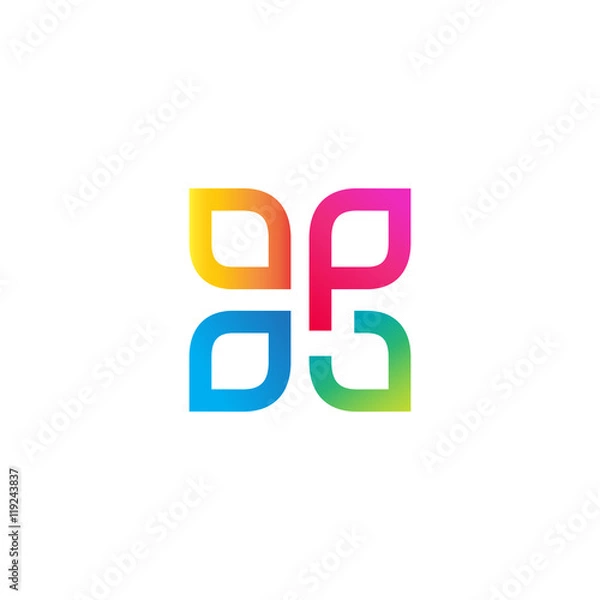 Obraz Colorful P Logo