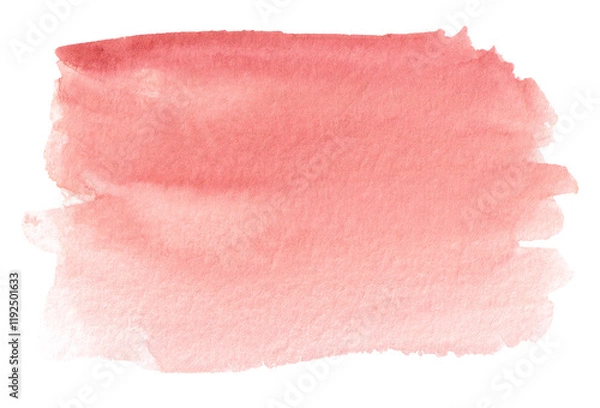Fototapeta Watercolor stain, background brown-pink color with a hint of orange.