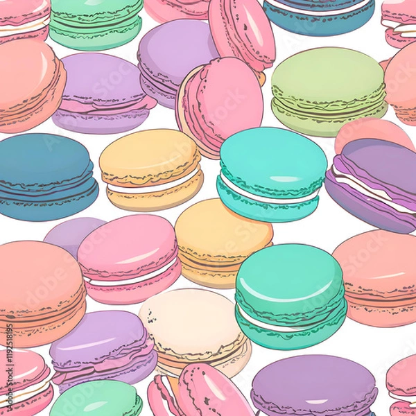 Obraz cute background pattern