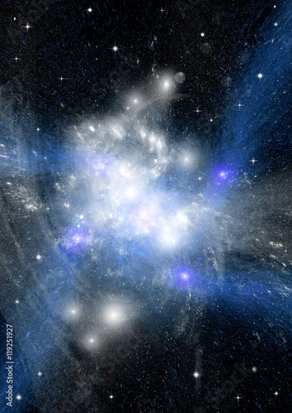 Fototapeta galaxy in a free space