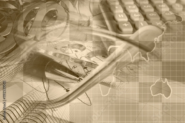 Obraz Business collage