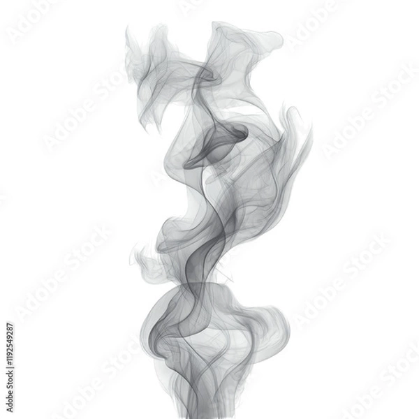 Fototapeta Abstract Grey Smoke Swirling Design Flowing Texture Background