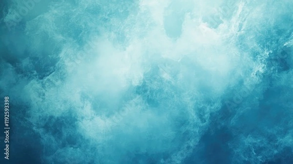 Fototapeta Serene Blue Sky with Soft Cloud Texture for Background and Design Use