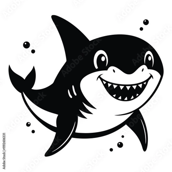 Obraz  cute shark vector design icon