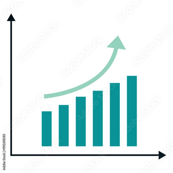 Fototapeta Business Element Isolated on White Background. Vector Illustration