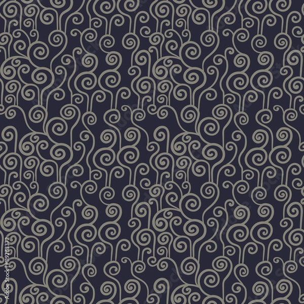 Fototapeta Abstract curl wallpaper design seamless background pattern