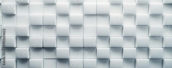 Fototapeta Studio absorber concept. Abstract wall texture with 3D cubes in a modern minimalist design.