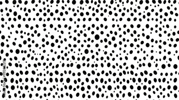 Obraz Abstract Black and White Dot Pattern Design