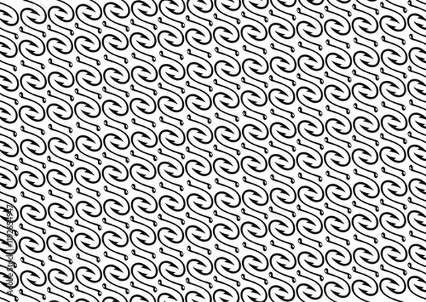 Obraz New fishing hook pattern seamless background texture repeat wallpaper geometric vector