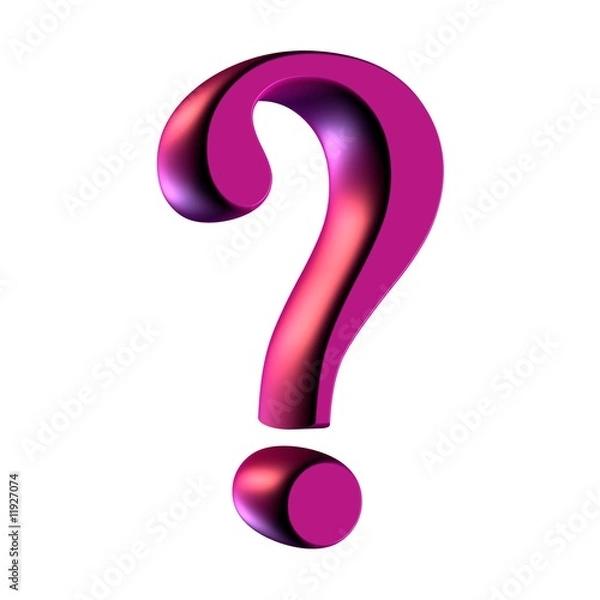 Obraz 3d question mark