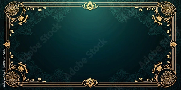 Obraz Eid Special, Vintage Frame With Ornament