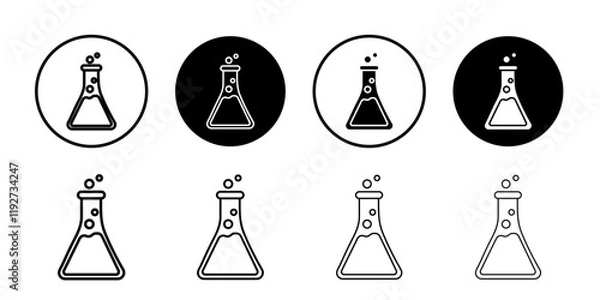 Fototapeta Science icon Isolated flat vector in outline