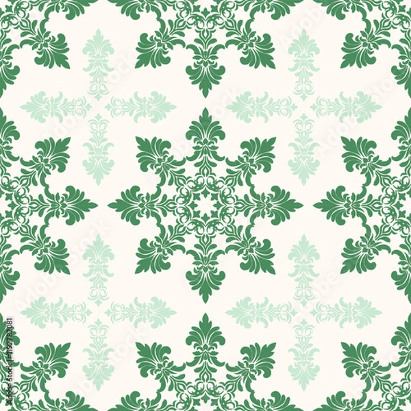 Obraz Vector damask seamless background. Classical luxury old fashioned damask ornament, victorian seamless texture for wallpapers, textile, wrapping. Exquisite floral baroque template.