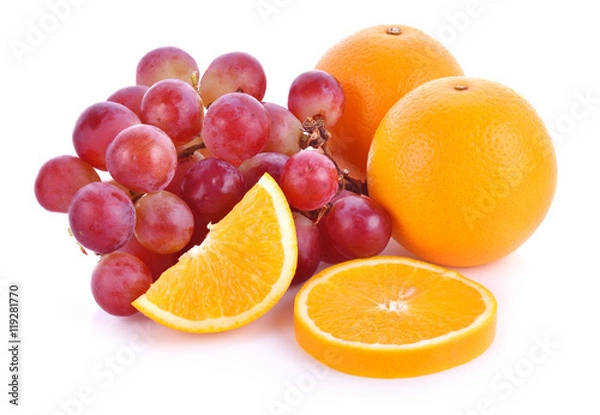 Obraz Oranges, grapes.