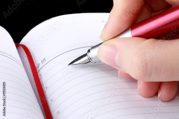 Obraz Add note to diary