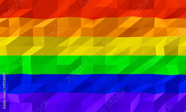 Obraz Low poly LGBTQ