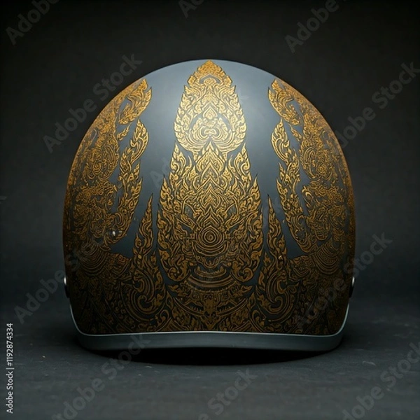 Obraz Minimalist Thai Pattern Helmet