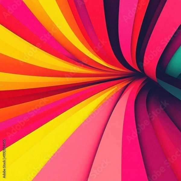 Fototapeta Radiant vivid background with bold energy