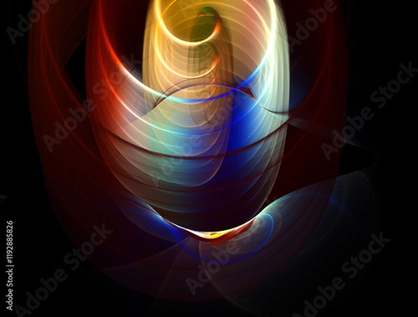 Obraz Imaginatory fractal abstract background Image