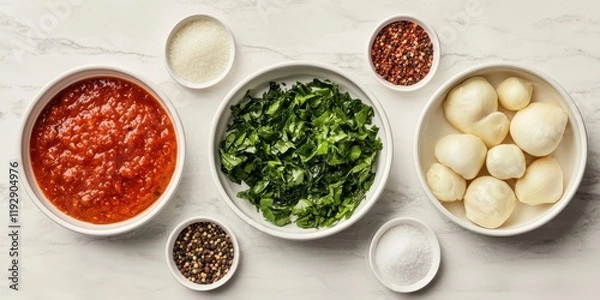 Obraz Fresh Ingredients for Culinary Creation