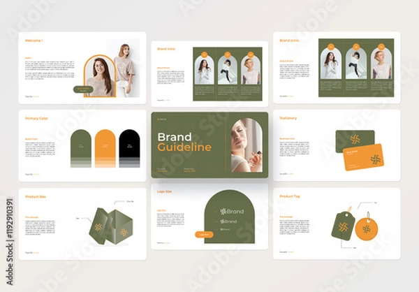 Obraz Luxurys Brand Guideline Presentation Template
