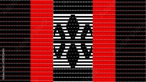 Obraz Traditional folk of the cordilleras, hand weaving pattern