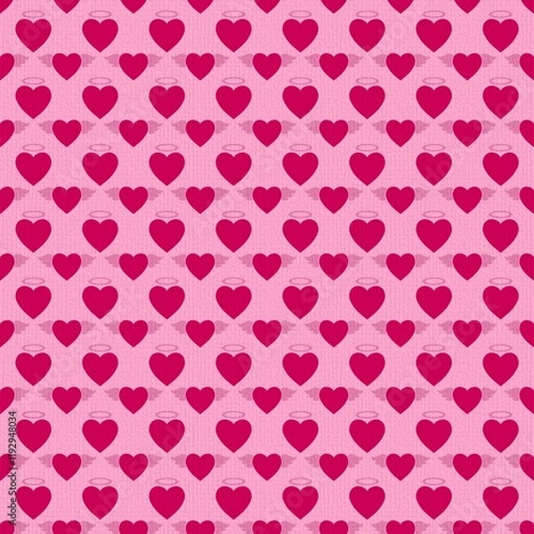 Fototapeta seamless pattern with hearts